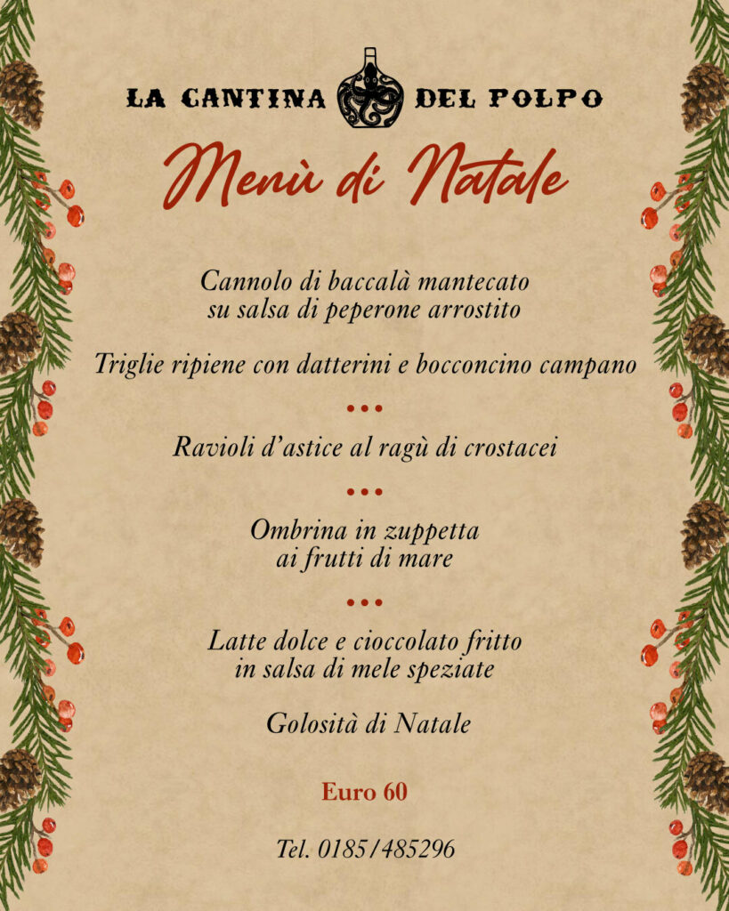 Cantina del Polpo - Menu Natale 2024